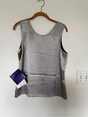 NWT Susan Graver QVC 4 Color Reversible Satin Sleeveless Camisole Women’s Small